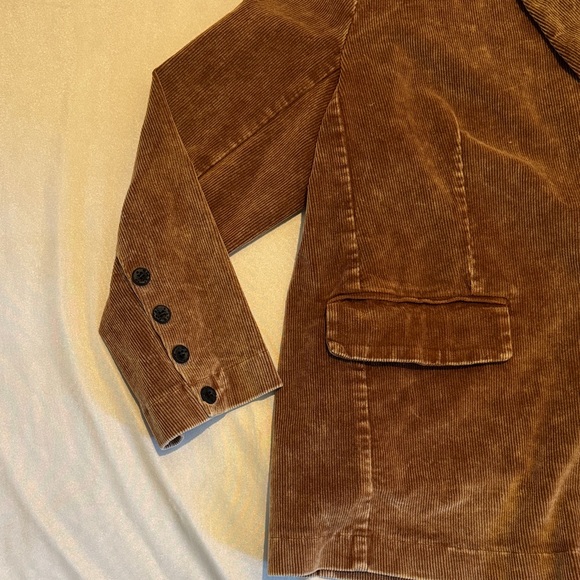 POL Women’s Corduroy Caramel Oversized Blazer Double-Breasted Boho Jacket size L - Picture 3 of 10